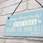 Baby Asleep Bedroom Door Sign Baby Sleeping New Born Mum Sign