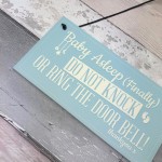 Baby Asleep Bedroom Door Sign Baby Sleeping New Born Mum Sign