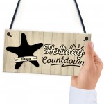 Chalkboard Holiday Countdown Hanging Sign Plaque Friendship 