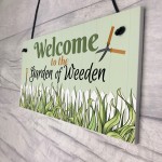 Garden Of Weeden Funny Novelty Garden Shed Home Decor Plaques