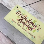 Grandma's Garden Novelty Plaque SummerHouse Sign Garden Shed