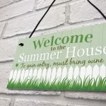 Welcome To Garden Novelty Plaque Summer House Sign Garden Shed