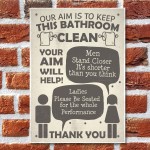 Funny Bathroom Signs Toilet Door Wall Plaques Men Ladies Shabby 