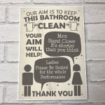 Funny Bathroom Signs Toilet Door Wall Plaques Men Ladies Shabby 