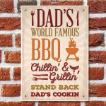 Dad's BBQ Barbeque Shed SummerHouse Hanging Sign Garden 