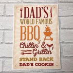 Dad's BBQ Barbeque Shed SummerHouse Hanging Sign Garden 