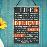 Life Inspirational Sign Best Friend Vintage Shabby Chic Plaques