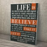 Life Inspirational Sign Best Friend Vintage Shabby Chic Plaques