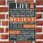 Life Inspirational Sign Best Friend Vintage Shabby Chic Plaques