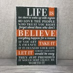 Life Inspirational Sign Best Friend Vintage Shabby Chic Plaques