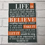 Life Inspirational Sign Best Friend Vintage Shabby Chic Plaques