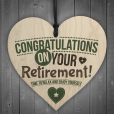 Congratulations Retirement Sign Novelty Keepsake Leaving Work
