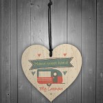Caravan Home Sweet Home Wooden Plaque Funny Retirement Gift