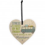 Motorhome Caravan Campervan Novelty Wooden Heart Camping Sign