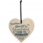 Teachers Like You Leaving Gift Nursery Preschool Thank You Heart