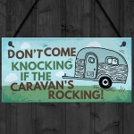 Caravan Rocking Novelty Hanging Plaque Retirement Holiday Gift