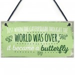 Butterfly Gardening Plaque SummerHouse Sign Garden Shed Mum 