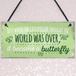 Butterfly Gardening Plaque SummerHouse Sign Garden Shed Mum 