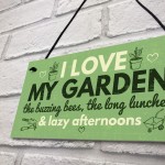 I Love My Garden Novelty Plaque SummerHouse Sign Gardening 