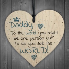 Fathers Day Birthday Gift Daddy Dad Stepdad Father Wood Sign