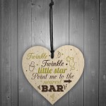 Home Bar Sign Wood Heart Novelty Garden Kitchen Pub Wall Plaque 