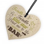 Home Bar Sign Wood Heart Novelty Garden Kitchen Pub Wall Plaque 