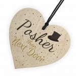 Posher Than Next Door Wooden Heart Garden Plaques Funny Gift