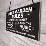 Beer Garden Rules Hanging Wall Signs Pub Garden Plaques Alcohol 