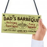 Dads Barbeque Garden Shed Sign SummerHouse Plaque Fathers Day 