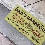 Dads Barbeque Garden Shed Sign SummerHouse Plaque Fathers Day 