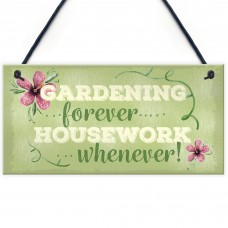 Gardening Forever SummerHouse Sign Garden Shed Mum Nan 