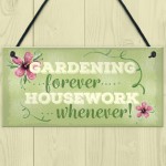 Gardening Forever SummerHouse Sign Garden Shed Mum Nan 