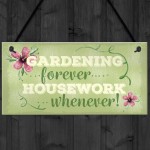 Gardening Forever SummerHouse Sign Garden Shed Mum Nan 