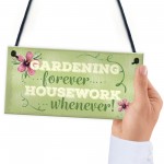 Gardening Forever SummerHouse Sign Garden Shed Mum Nan 