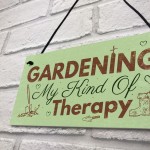 Gardening My Therapy Novelty Plaque SummerHouse Sign Garden 