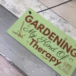 Gardening My Therapy Novelty Plaque SummerHouse Sign Garden 