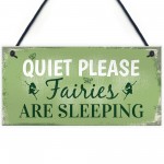 Quiet Please Novelty Hanging Plaque SummerHouse Sign Garden 