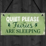 Quiet Please Novelty Hanging Plaque SummerHouse Sign Garden 