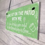 Come Sit Shabby Chic Hanging Wall Signs Garden Shed Plaques 