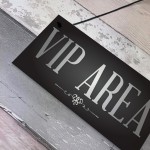 Vip Area Man Cave Home Bar Sign BBQ Beer Garden Party Dad