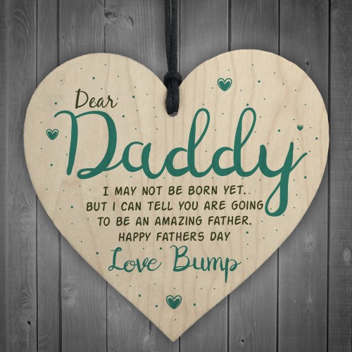 Father's Day From Bump Gift Heart Dad To Be Daddy Card Baby Son 