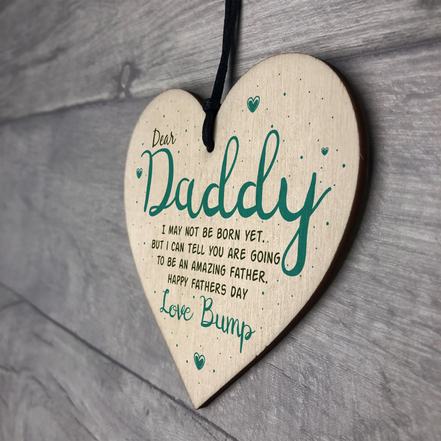 Father s Day From Bump Gift Heart Dad To Be Daddy Card Baby Son