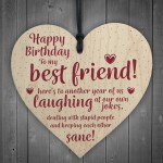 Happy Birthday Best Friend Wooden Friendship Sign Thank You 