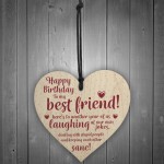 Happy Birthday Best Friend Wooden Friendship Sign Thank You 