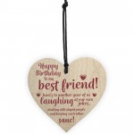 Happy Birthday Best Friend Wooden Friendship Sign Thank You 