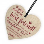 Happy Birthday Best Friend Wooden Friendship Sign Thank You 