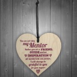 Mentor Friend Teacher Midwife Tutor Plaque Gift Sign Thank You