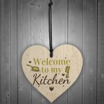 Welcome My Kitchen Plaque House Door Wall Sign Mum Dad Nan