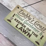 Daddy's Grass Novelty Garden Plaques Garden Shed Dad Gifts 