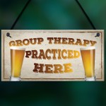 Group Therapy Vintage Retro Wall Decor Bar Pub Plaque Poster 